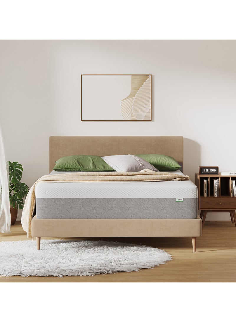 Novilla مرتبة كوين 160×200 سم 20 سم، رغوة الذاكرة الهلامية لنوم بارد وراحة من الضغط، متوسطة الصلابة، سرير في صندوق، بليس - Image 1